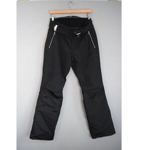 Bogner Ski Pants US 8 Long Black Insulated Belted Ankle Zip Womens Snow Pants